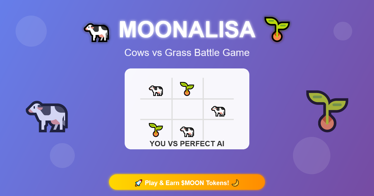 MOONALISA - Strategic Cow vs Grass Battle - Farcaster Mini Apps
