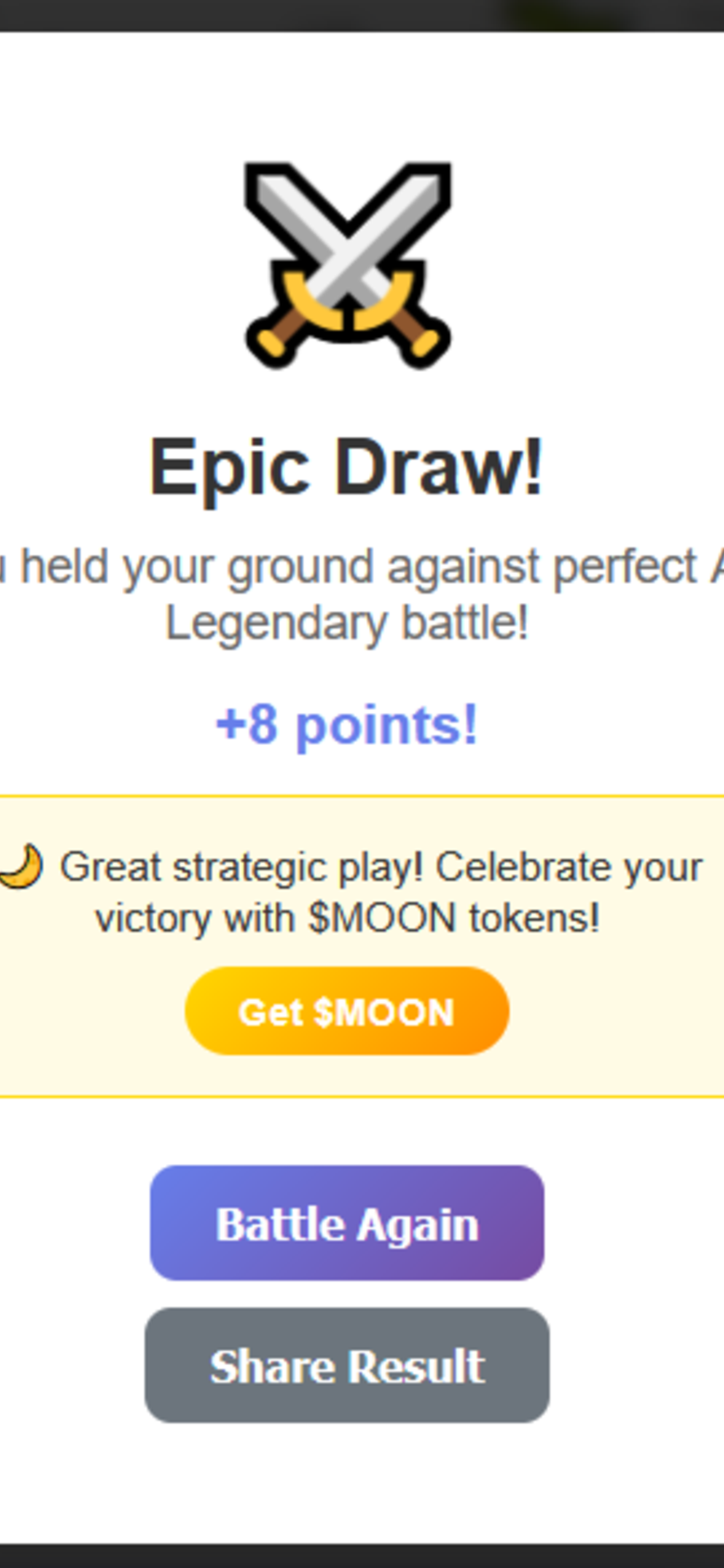 MOONALISA - Strategic Battle - Farcaster Mini Apps screenshot